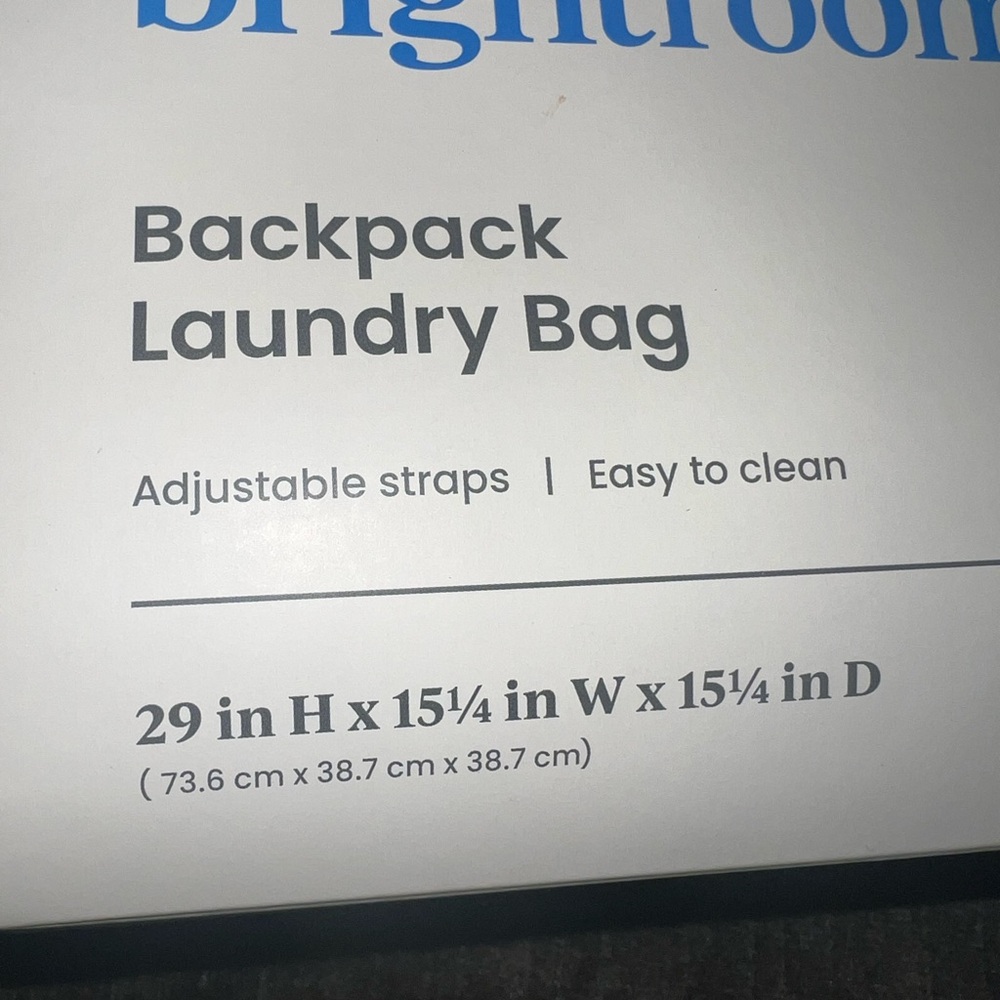 Target Brightroom Blue Backpack Laundry Bag - Picture 2 of 4